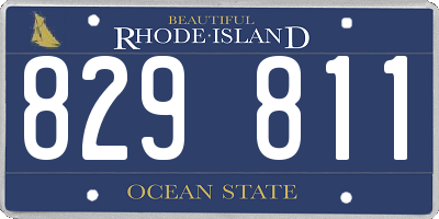 RI license plate 829811
