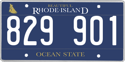 RI license plate 829901