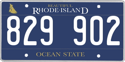 RI license plate 829902