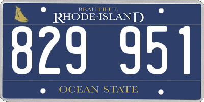 RI license plate 829951