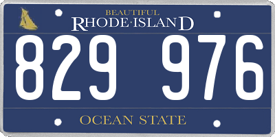 RI license plate 829976