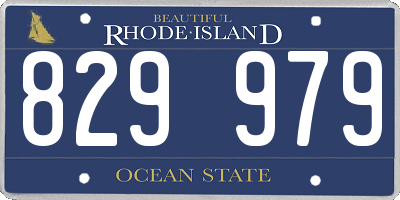 RI license plate 829979