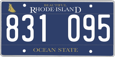 RI license plate 831095
