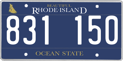 RI license plate 831150
