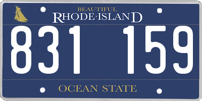 RI license plate 831159