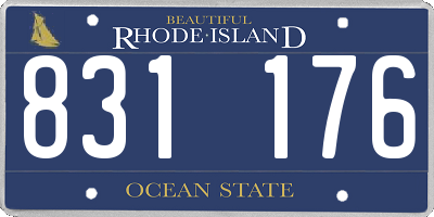 RI license plate 831176