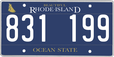 RI license plate 831199