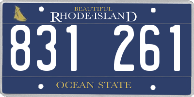 RI license plate 831261