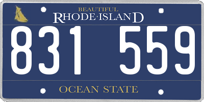 RI license plate 831559