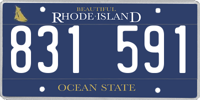 RI license plate 831591