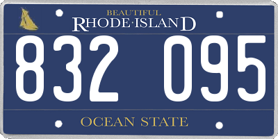 RI license plate 832095