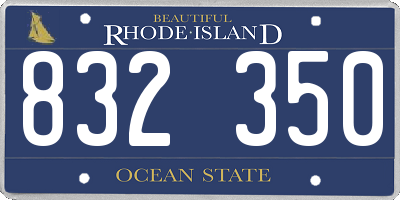 RI license plate 832350