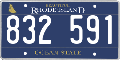 RI license plate 832591