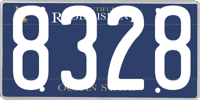 RI license plate 8328