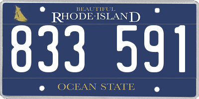 RI license plate 833591