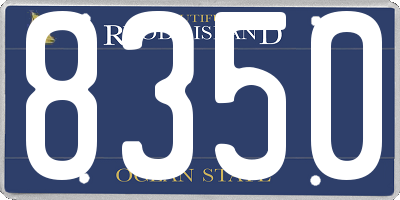 RI license plate 8350