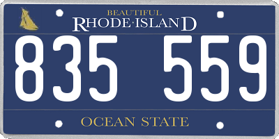 RI license plate 835559
