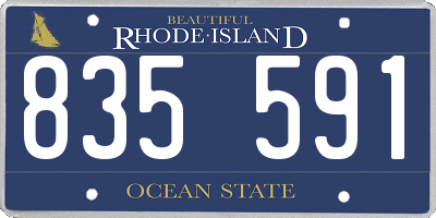 RI license plate 835591