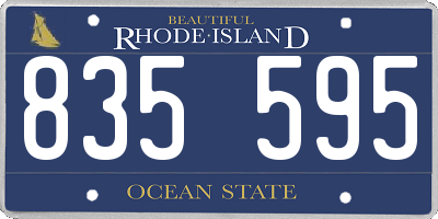 RI license plate 835595
