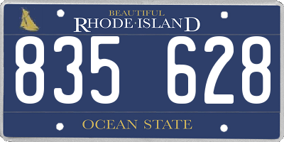 RI license plate 835628