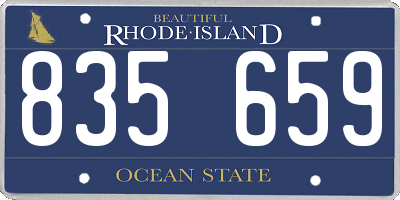 RI license plate 835659