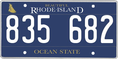 RI license plate 835682