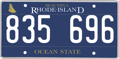 RI license plate 835696