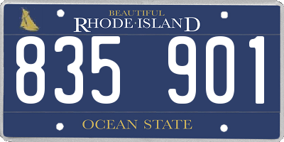 RI license plate 835901