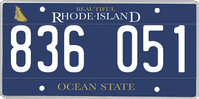 RI license plate 836051