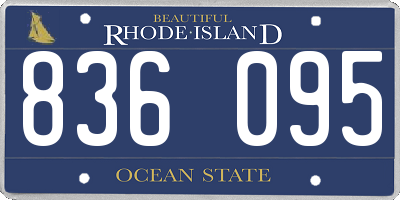 RI license plate 836095