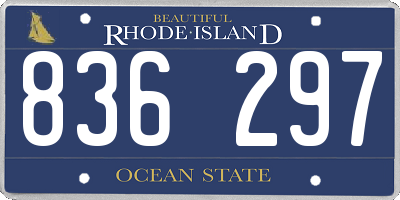 RI license plate 836297