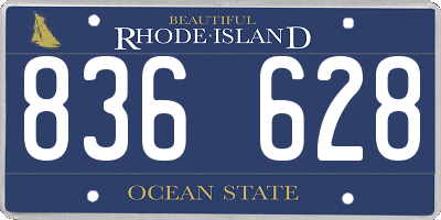 RI license plate 836628