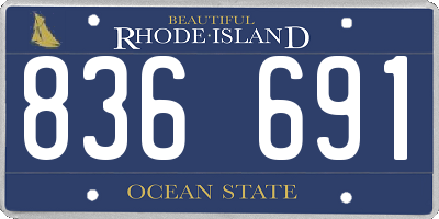 RI license plate 836691