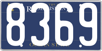 RI license plate 8369