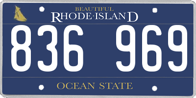 RI license plate 836969