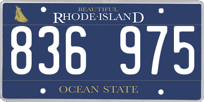 RI license plate 836975