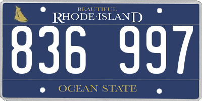 RI license plate 836997