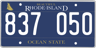 RI license plate 837050
