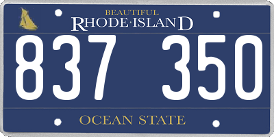 RI license plate 837350