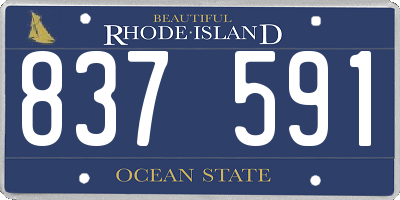 RI license plate 837591
