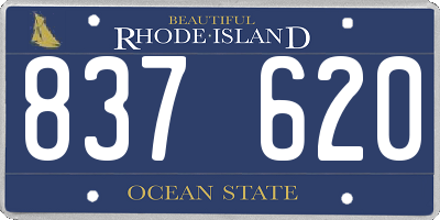 RI license plate 837620
