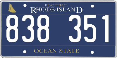 RI license plate 838351