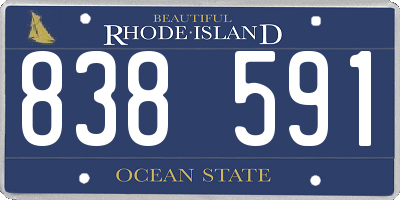 RI license plate 838591