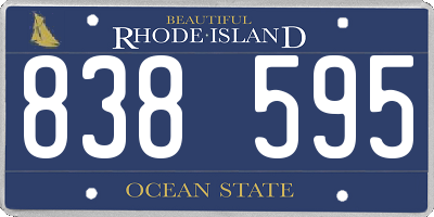 RI license plate 838595