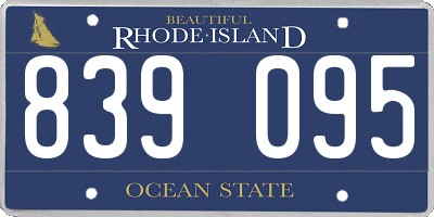 RI license plate 839095