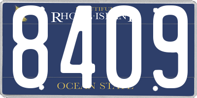 RI license plate 8409