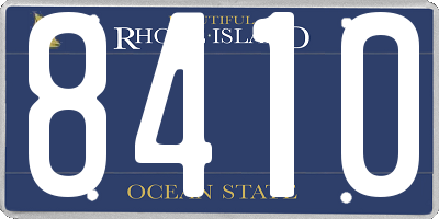 RI license plate 8410