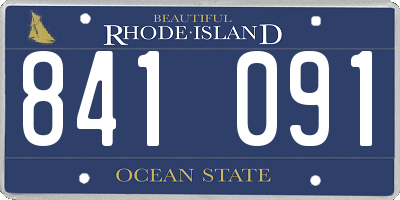 RI license plate 841091