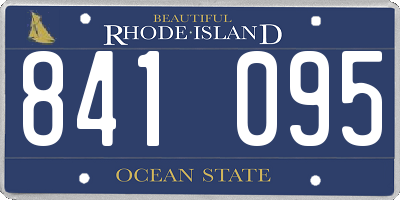 RI license plate 841095