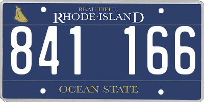 RI license plate 841166